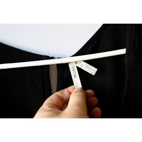 MUDD Black jumpsuit L womens goth witchy tank Y2K - Picture 2 of 5